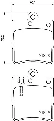1x  MINTEX Brake Pad Set