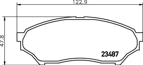 MINTEX MINTEX MDB1996 1x MINTEX MDB1996 Brake Pad Set 