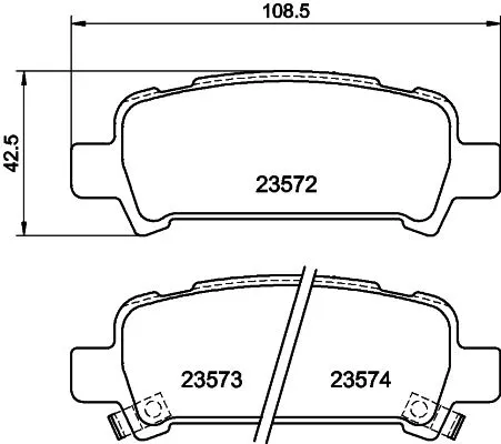 MINTEX MINTEX (MDB1999) 1x  MINTEX Brake Pad Set 