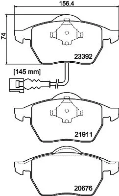 MINTEX MINTEX MDB2041 1x MINTEX MDB2041 Brake Pad Set 