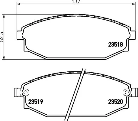 MINTEX MINTEX MDB2048 1x MINTEX MDB2048 Brake Pad Set 