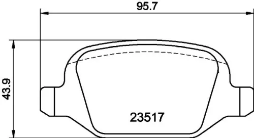1x MINTEX MDB2051 Brake Pad Set