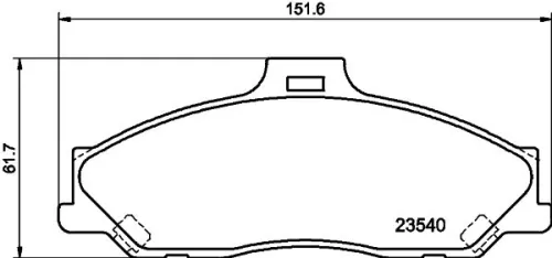 MINTEX MINTEX MDB2053 1x MINTEX MDB2053 Brake Pad Set 