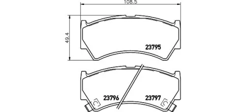 MINTEX MINTEX MDB2056 1x MINTEX MDB2056 Brake Pad Set 