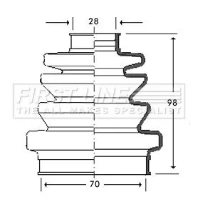 FIRST LINE FIRST LINE FCB2790  FIRST LINE Drive Shaft Cv Boot Kit 