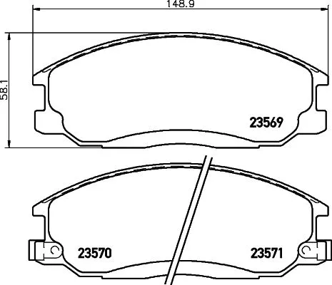 MINTEX MINTEX MDB2063 1x MINTEX MDB2063 Brake Pad Set 