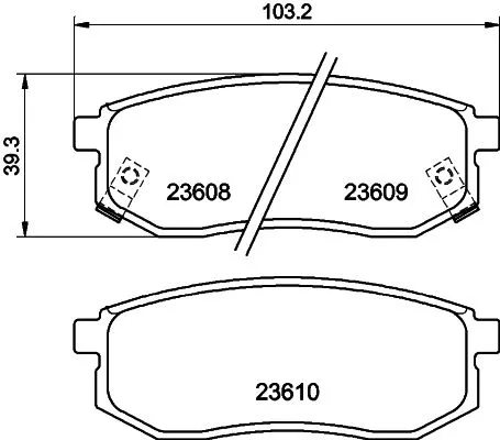 MINTEX MINTEX MDB2066 1x MINTEX MDB2066 Brake Pad Set 