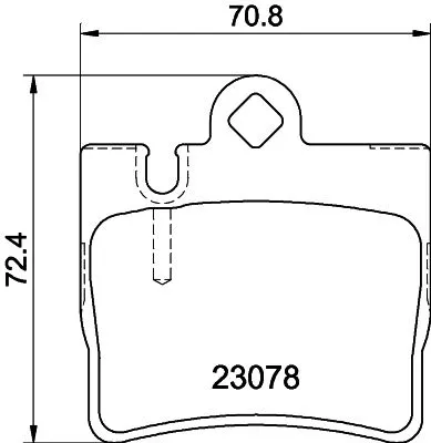 1x MINTEX MDB2071 Brake Pad Set