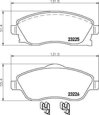 MINTEX MINTEX MDB2073 1x MINTEX MDB2073 Brake Pad Set 