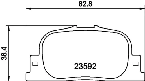 MINTEX MINTEX MDB2084 1x MINTEX MDB2084 Brake Pad Set 