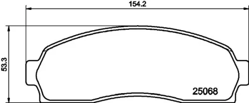 MINTEX MINTEX MDB2086 1x MINTEX MDB2086 Brake Pad Set 