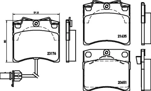 MINTEX MINTEX MDB2095 1x MINTEX MDB2095 Brake Pad Set 