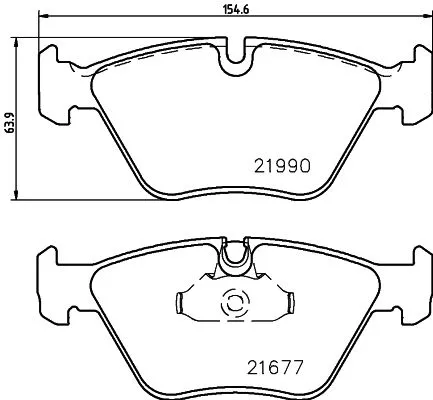 MINTEX MINTEX MDB2107 1x MINTEX MDB2107 Brake Pad Set 