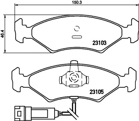 MINTEX MINTEX MDB2110 1x MINTEX MDB2110 Brake Pad Set 