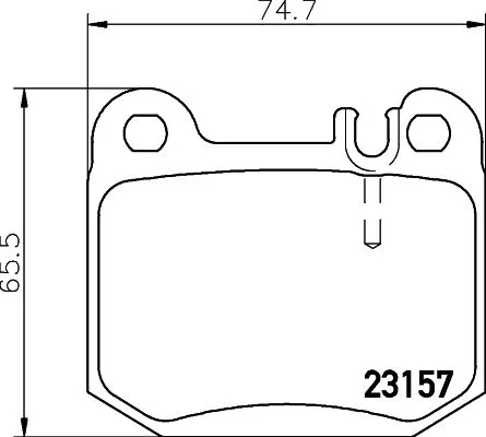 1x MINTEX MDB2112 Brake Pad Set
