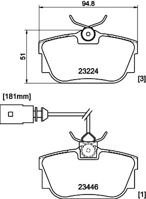 MINTEX MINTEX MDB2113 1x MINTEX MDB2113 Brake Pad Set 