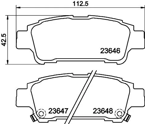 MINTEX MINTEX MDB2115 1x MINTEX MDB2115 Brake Pad Set 