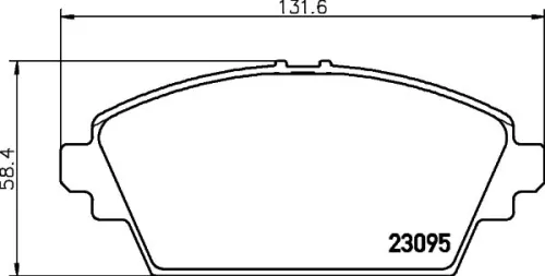 MINTEX MINTEX MDB2117 1x MINTEX MDB2117 Brake Pad Set 