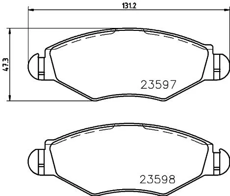 MINTEX MINTEX (MDB2131) 1x  MINTEX Brake Pad Set 