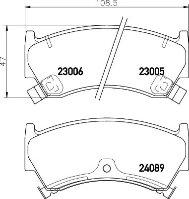 MINTEX MINTEX MDB2144 1x MINTEX MDB2144 Brake Pad Set 