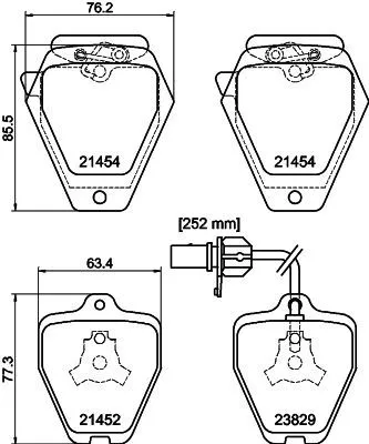 MINTEX MINTEX (MDB2145) 1x  MINTEX Brake Pad Set 