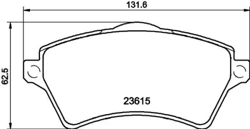 1x MINTEX MDB2152 Brake Pad Set