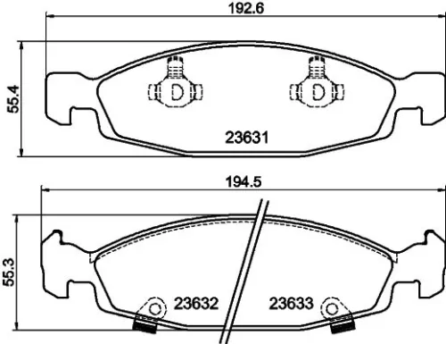 MINTEX MINTEX MDB2153 1x MINTEX MDB2153 Brake Pad Set 