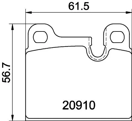 MINTEX MINTEX (MDB2167) 1x  MINTEX Brake Pad Set 