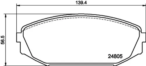 1x MINTEX MDB2172 Brake Pad Set