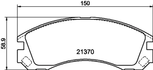 MINTEX MINTEX MDB2174 1x MINTEX MDB2174 Brake Pad Set 