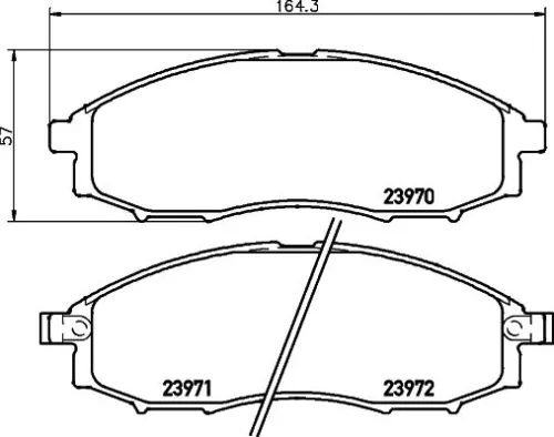 MINTEX MINTEX MDB2180 1x MINTEX MDB2180 Brake Pad Set 