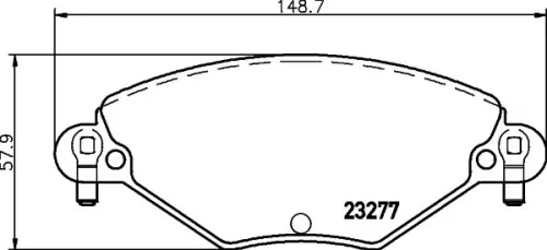MINTEX MINTEX MDB2187 1x MINTEX MDB2187 Brake Pad Set 