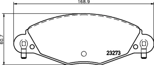 1x MINTEX MDB2188 Brake Pad Set