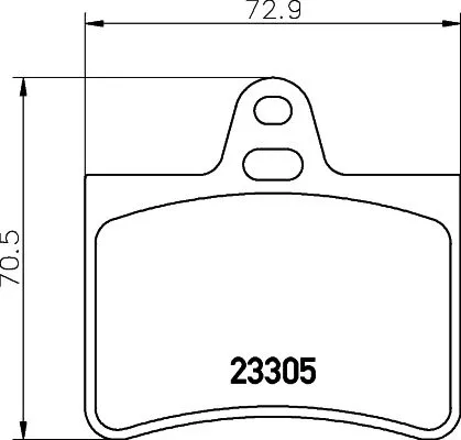 1x MINTEX MDB2190 Brake Pad Set