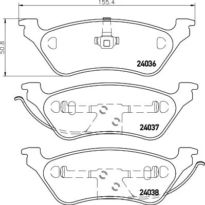 MINTEX MINTEX MDB2217 1x MINTEX MDB2217 Brake Pad Set 