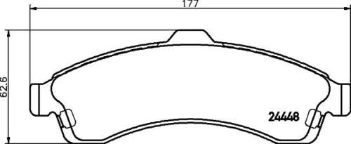 1x MINTEX MDB2218 Brake Pad Set