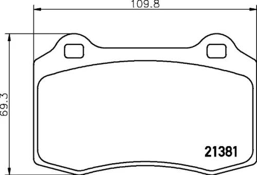 MINTEX MINTEX MDB2221 1x MINTEX MDB2221 Brake Pad Set 