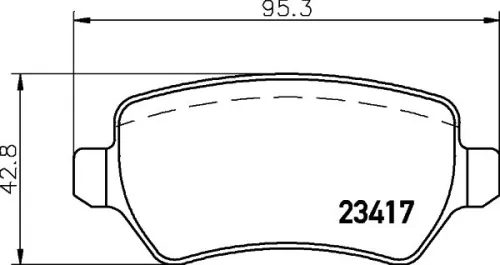 MINTEX MINTEX (MDB2223) 1x MINTEX MDB2223 Brake Pad Set 