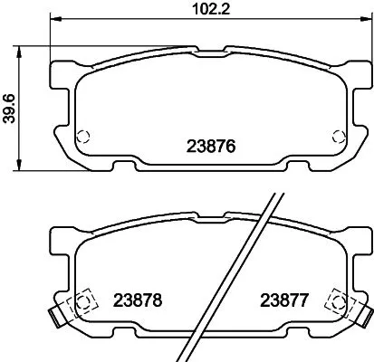 MINTEX MINTEX MDB2249 1x MINTEX MDB2249 Brake Pad Set 