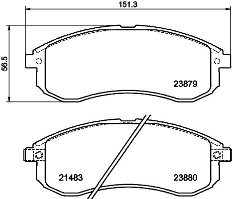 MINTEX MINTEX MDB2252 1x MINTEX MDB2252 Brake Pad Set 