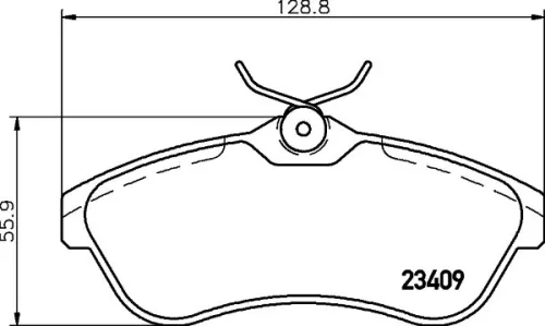 1x  MINTEX Brake Pad Set