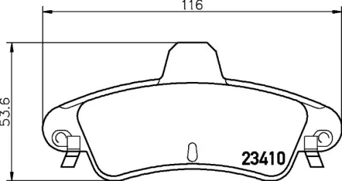 1x MINTEX MDB2279 Brake Pad Set