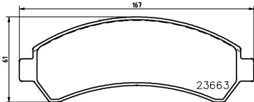 1x MINTEX MDB2298 Brake Pad Set