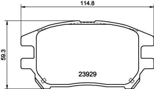MINTEX MINTEX MDB2325 1x MINTEX MDB2325 Brake Pad Set 