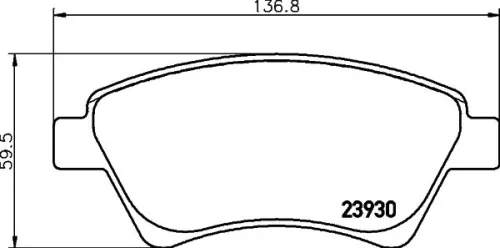 MINTEX MINTEX MDB2327 1x MINTEX MDB2327 Brake Pad Set 