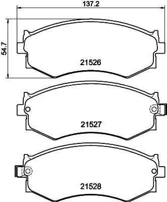 MINTEX MINTEX (MDB2351) 1x  MINTEX Brake Pad Set 