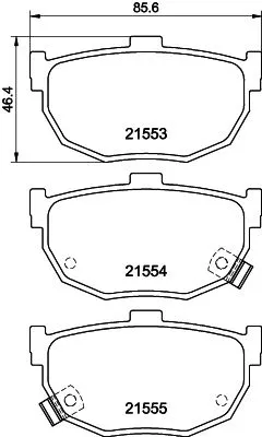 MINTEX MINTEX MDB2352 1x MINTEX MDB2352 Brake Pad Set 