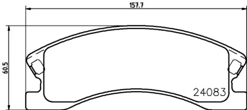 1x MINTEX MDB2376 Brake Pad Set