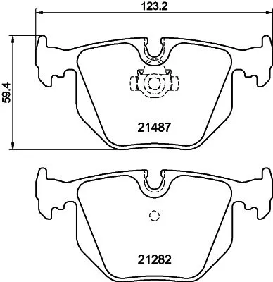 1x MINTEX MDB2534 Brake Pad Set