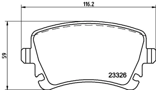 MINTEX MINTEX MDB2544 1x MINTEX MDB2544 Brake Pad Set 